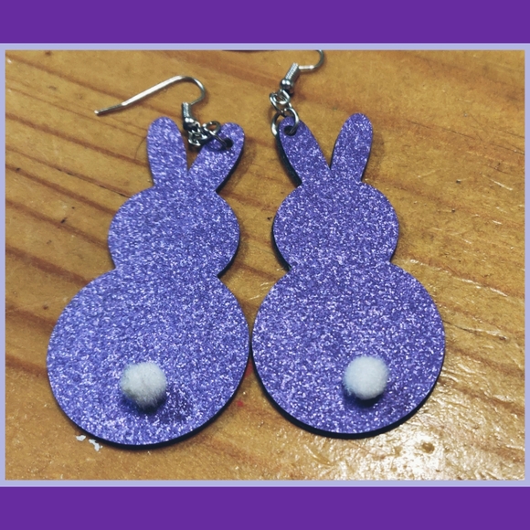 easter bunny earrings